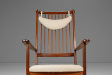 Load image into Gallery viewer, Mid-Century Scandinavian Modern Rocking Chair in Solid Teak & Bouclé by Yngve Ekström for Swedese, Sweden, c. 1960s-ABT Modern
