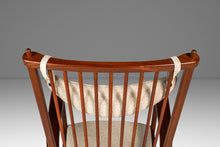 Load image into Gallery viewer, Mid-Century Scandinavian Modern Rocking Chair in Solid Teak & Bouclé by Yngve Ekström for Swedese, Sweden, c. 1960s-ABT Modern