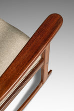 Load image into Gallery viewer, Mid-Century Scandinavian Modern Rocking Chair in Solid Teak & Bouclé by Yngve Ekström for Swedese, Sweden, c. 1960s-ABT Modern