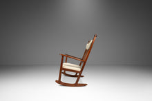 Load image into Gallery viewer, Mid-Century Scandinavian Modern Rocking Chair in Solid Teak & Bouclé by Yngve Ekström for Swedese, Sweden, c. 1960s-ABT Modern