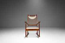 Load image into Gallery viewer, Mid-Century Scandinavian Modern Rocking Chair in Solid Teak & Bouclé by Yngve Ekström for Swedese, Sweden, c. 1960s-ABT Modern
