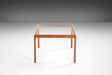Load image into Gallery viewer, Minimalist Danish Modern Teak End Tables with Smoked Glass Tops, c. 1970s-ABT Modern