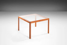 Load image into Gallery viewer, Minimalist Danish Modern Teak End Tables with Smoked Glass Tops, c. 1970s-ABT Modern