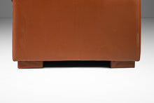 Load image into Gallery viewer, Modern Low Profile Three-Seater Sofa in Cognac Brown Leather in the Manner of Niels Eilersen, USA, c. 1980's-ABT Modern