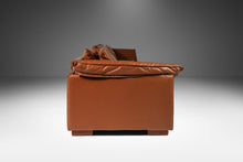 Load image into Gallery viewer, Modern Low Profile Three-Seater Sofa in Cognac Brown Leather in the Manner of Niels Eilersen, USA, c. 1980's-ABT Modern