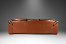 Load image into Gallery viewer, Modern Low Profile Three-Seater Sofa in Cognac Brown Leather in the Manner of Niels Eilersen, USA, c. 1980's-ABT Modern
