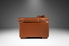 Load image into Gallery viewer, Modern Low Profile Three-Seater Sofa in Cognac Brown Leather in the Manner of Niels Eilersen, USA, c. 1980's-ABT Modern