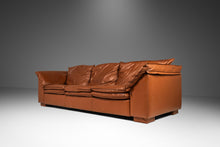 Load image into Gallery viewer, Modern Low Profile Three-Seater Sofa in Cognac Brown Leather in the Manner of Niels Eilersen, USA, c. 1980's-ABT Modern