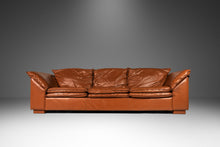 Load image into Gallery viewer, Modern Low Profile Three-Seater Sofa in Cognac Brown Leather in the Manner of Niels Eilersen, USA, c. 1980's-ABT Modern