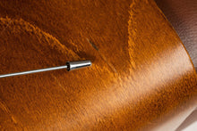 Load image into Gallery viewer, Modular 'Paradise' Double Ottoman in Paloma Leather & Walnut w/ Storage Space by Ekornes, Norway, c. 2000's-ABT Modern