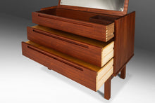 Load image into Gallery viewer, Nils Jonsson Teak Vanity / Dresser for Torring Møbelfabrik Produced by HJN Mobler, Denmark, c. 1960's-ABT Modern