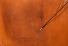 Load image into Gallery viewer, ON HOLD Art Deco Mid-Century Modern Three-Seater Sofa with Sculptural Arms in Patinaed Leather, USA, c. 1970s-ABT Modern