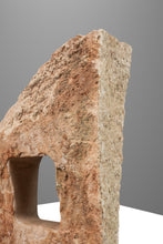 Load image into Gallery viewer, One of One Abstract Organic Modern "Window" Sculpture Carved in Solid Pink Alabaster by Mark Leblanc for Leblanc Studios, USA, c. 2020s-ABT Modern