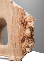 Load image into Gallery viewer, One of One Abstract Organic Modern "Window" Sculpture Carved in Solid Pink Alabaster by Mark Leblanc for Leblanc Studios, USA, c. 2020s-ABT Modern