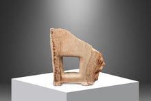 Load image into Gallery viewer, One of One Abstract Organic Modern "Window" Sculpture Carved in Solid Pink Alabaster by Mark Leblanc for Leblanc Studios, USA, c. 2020s-ABT Modern