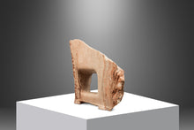 Load image into Gallery viewer, One of One Abstract Organic Modern "Window" Sculpture Carved in Solid Pink Alabaster by Mark Leblanc for Leblanc Studios, USA, c. 2020s-ABT Modern