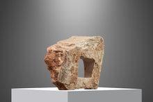 Load image into Gallery viewer, One of One Abstract Organic Modern "Window" Sculpture Carved in Solid Pink Alabaster by Mark Leblanc for Leblanc Studios, USA, c. 2020s-ABT Modern