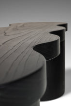 Load image into Gallery viewer, Organic Modern Hand-Shaped & Turned Sculptural Bench in Solid Ebonized Ash by Mark Leblanc for Mark Leblanc Studios, USA, c. 2023-ABT Modern