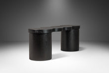 Load image into Gallery viewer, Organic Modern Hand-Shaped & Turned Sculptural Bench in Solid Ebonized Ash by Mark Leblanc for Mark Leblanc Studios, USA, c. 2023-ABT Modern