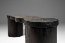 Load image into Gallery viewer, Organic Modern Hand-Shaped & Turned Sculptural Bench in Solid Ebonized Ash by Mark Leblanc for Mark Leblanc Studios, USA, c. 2023-ABT Modern