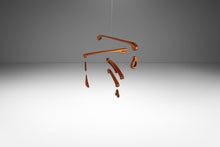 Load image into Gallery viewer, Organic Modern Hanging Nursery Mobile in Solid Sapele by Mark Leblanc for Leblanc Studios, USA, c. 2020's-ABT Modern