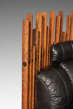 Load image into Gallery viewer, Organic Modern "Isle D'Palm" Modular Sofa in Leather and Palm Wood by Pacific Green, Australia, c. 2000s-ABT Modern