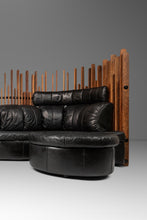 Load image into Gallery viewer, Organic Modern "Isle D'Palm" Modular Sofa in Leather and Palm Wood by Pacific Green, Australia, c. 2000s-ABT Modern