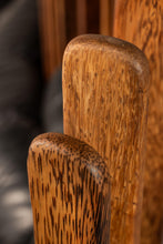 Load image into Gallery viewer, Organic Modern "Isle D'Palm" Modular Sofa in Leather and Palm Wood by Pacific Green, Australia, c. 2000s-ABT Modern