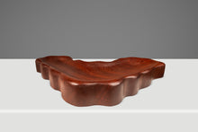 Load image into Gallery viewer, Organic Modern Serving Tray / Key Holder / Catch-All Hand-Carved in Solid Sapele by Mark Leblanc for Leblanc Studios, USA, c. 2020's-ABT Modern