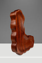 Load image into Gallery viewer, Organic Modern Serving Tray / Key Holder / Catch-All Hand-Carved in Solid Sapele by Mark Leblanc for Leblanc Studios, USA, c. 2020's-ABT Modern
