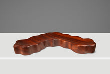 Load image into Gallery viewer, Organic Modern Serving Tray / Key Holder / Catch-All Hand-Carved in Solid Sapele by Mark Leblanc for Leblanc Studios, USA, c. 2020's-ABT Modern