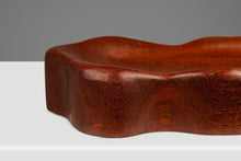 Load image into Gallery viewer, Organic Modern Serving Tray / Key Holder / Catch-All Hand-Carved in Solid Sapele by Mark Leblanc for Leblanc Studios, USA, c. 2020's-ABT Modern