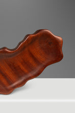 Load image into Gallery viewer, Organic Modern Serving Tray / Key Holder / Catch-All Hand-Carved in Solid Sapele by Mark Leblanc for Leblanc Studios, USA, c. 2020's-ABT Modern