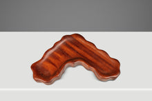 Load image into Gallery viewer, Organic Modern Serving Tray / Key Holder / Catch-All Hand-Carved in Solid Sapele by Mark Leblanc for Leblanc Studios, USA, c. 2020's-ABT Modern