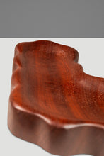 Load image into Gallery viewer, Organic Modern Serving Tray / Key Holder / Catch-All Hand-Carved in Solid Sapele by Mark Leblanc for Leblanc Studios, USA, c. 2020's-ABT Modern