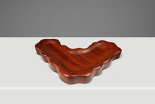 Load image into Gallery viewer, Organic Modern Serving Tray / Key Holder / Catch-All Hand-Carved in Solid Sapele by Mark Leblanc for Leblanc Studios, USA, c. 2020's-ABT Modern