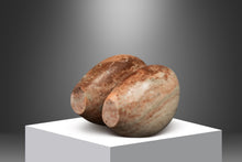 Load image into Gallery viewer, Organic Modern "Void Leading to Breath" Sculpture in Solid Pink Alabaster w/ Solid Aluminum Base by Mark Leblanc for Leblanc Studios-ABT Modern
