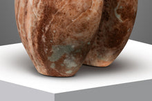 Load image into Gallery viewer, Organic Modern "Void Leading to Breath" Sculpture in Solid Pink Alabaster w/ Solid Aluminum Base by Mark Leblanc for Leblanc Studios-ABT Modern
