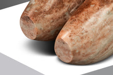 Load image into Gallery viewer, Organic Modern "Void Leading to Breath" Sculpture in Solid Pink Alabaster w/ Solid Aluminum Base by Mark Leblanc for Leblanc Studios-ABT Modern