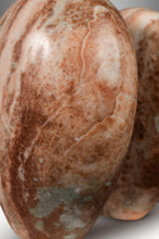 Load image into Gallery viewer, Organic Modern "Void Leading to Breath" Sculpture in Solid Pink Alabaster w/ Solid Aluminum Base by Mark Leblanc for Leblanc Studios-ABT Modern