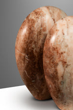 Load image into Gallery viewer, Organic Modern "Void Leading to Breath" Sculpture in Solid Pink Alabaster w/ Solid Aluminum Base by Mark Leblanc for Leblanc Studios-ABT Modern