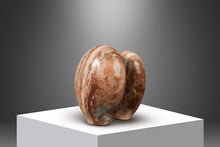 Load image into Gallery viewer, Organic Modern "Void Leading to Breath" Sculpture in Solid Pink Alabaster w/ Solid Aluminum Base by Mark Leblanc for Leblanc Studios-ABT Modern