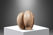 Load image into Gallery viewer, Organic Modern "Void Leading to Breath" Sculpture in Solid Pink Alabaster w/ Solid Aluminum Base by Mark Leblanc for Leblanc Studios-ABT Modern