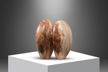 Load image into Gallery viewer, Organic Modern "Void Leading to Breath" Sculpture in Solid Pink Alabaster w/ Solid Aluminum Base by Mark Leblanc for Leblanc Studios-ABT Modern