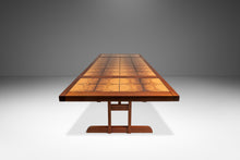 Load image into Gallery viewer, Ox Art Style Mid-Century Modern Teak Drop Leaf Table with Original Tile Design by Trion, Denmark, c. 1970s-ABT Modern