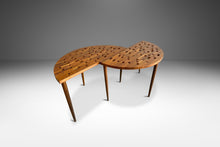 Load image into Gallery viewer, Pair of Mid-Century Modern End Tables / Custom Design Coffee Table in Solid Walnut, USA, c. 1960's-ABT Modern