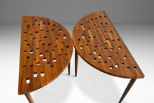 Load image into Gallery viewer, Pair of Mid-Century Modern End Tables / Custom Design Coffee Table in Solid Walnut, USA, c. 1960's-ABT Modern