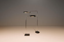 Load image into Gallery viewer, Pair of Mid-Century Modern OMI "Eyeshade" Floor Lamps w/ Swingarm Light by George Nelson for Koch & Lowy, USA, c. 1960s-ABT Modern