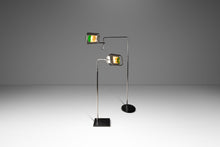 Load image into Gallery viewer, Pair of Mid-Century Modern OMI "Eyeshade" Floor Lamps w/ Swingarm Light by George Nelson for Koch & Lowy, USA, c. 1960s-ABT Modern