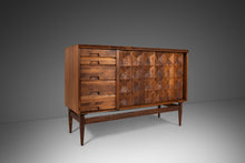Load image into Gallery viewer, Patinaed Daniska Group Modernist Credenza with Button-Tufted Doors in Walnut by Salvatore Bevelacqua, USA, c. 1950s-ABT Modern